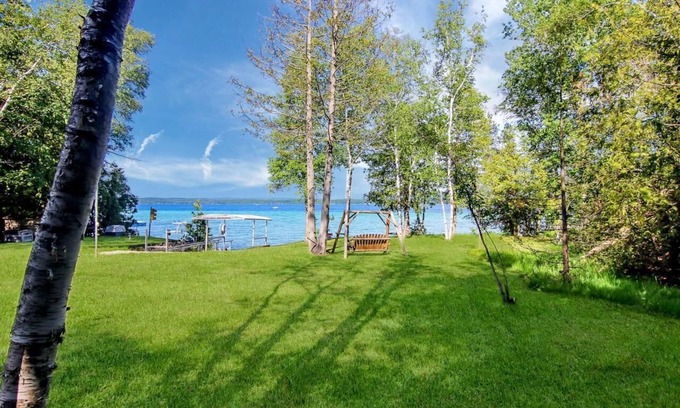 Kewadin House | Recently updated lakefront home, located on beautiful Torch Lake.