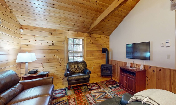 Northport Cabin | Relax in a two-bedroom cabin with fireplace, AC & access to outdoor adventures