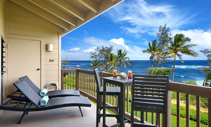 Lihue Condo | Renovation Complete! One Bedroom, Direct Ocean front -Everything inside is New!