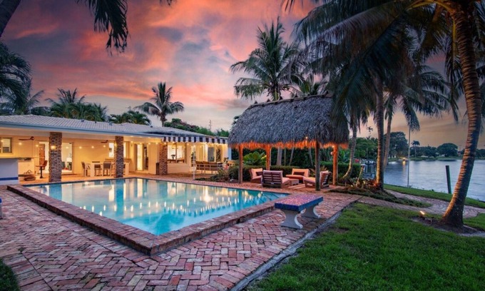 Lake Clarke Shores House | Resort-style sophisticated lakefront pool home!
