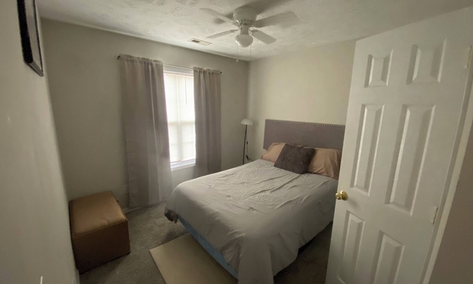 Spring Lake House | Rest Easy in a Cozy Full-Size Bed