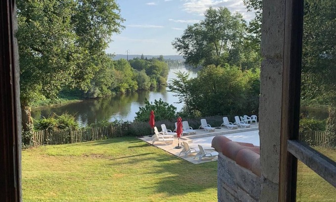 Pessac-sur-Dordogne House | Restored Farmhouse with stunning river views, private pool and games room