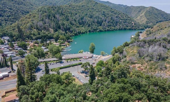 Upper Lake House | Retro RV with picturesque hills and lake access