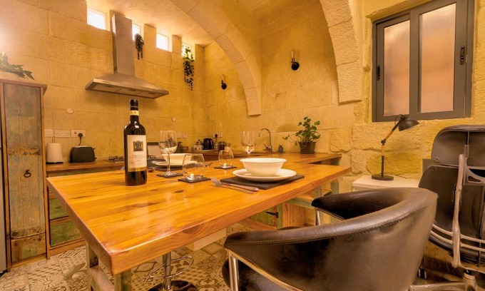 Xewkija Apartment | Roam Gozo - The Bunker - Stunning 1 Bed Farmhouse Condo - Rare Find!
