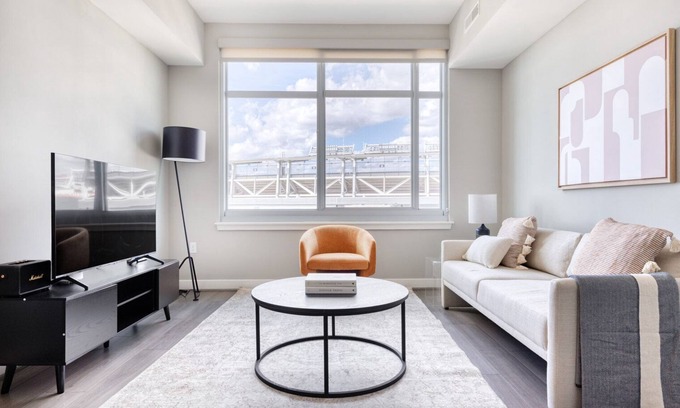 Buzzard Point Apartment | Roomy Navy Yard 1BR w/W/D, Roof BBQ & Gym, near Nats Park by Blueground