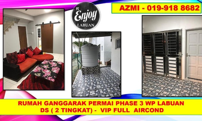 Labuan Apartment | RUMAH MEWAH DS24 VVIP GANGGARAK PERMAI 2 TINGKAT WP Labuan