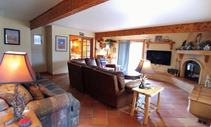 Red River House | Running Bear River Lodge - Pet Friendly - 9 Bedroom Home - In Town - On The Rive