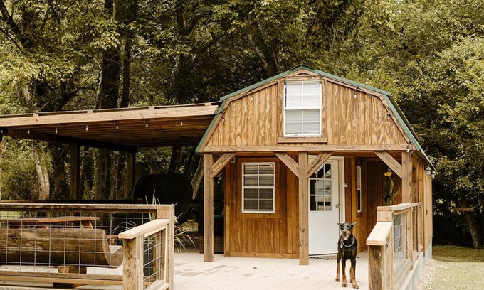 Pine Ridge Cabin | Running Water Tiny Cabin at Big Fork