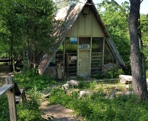 Grubville House | Rustic A-Frame Cabin in the Lush Woodlands of Grubville, Missouri
