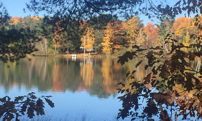 Iron River Cabin | Rustic cabin, two acres of privacy, on quiet McCarry Lake