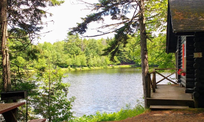 Dennysville Cottage | Rustic log cottage, Lake-view, Pet-friendly, Downeast Maine