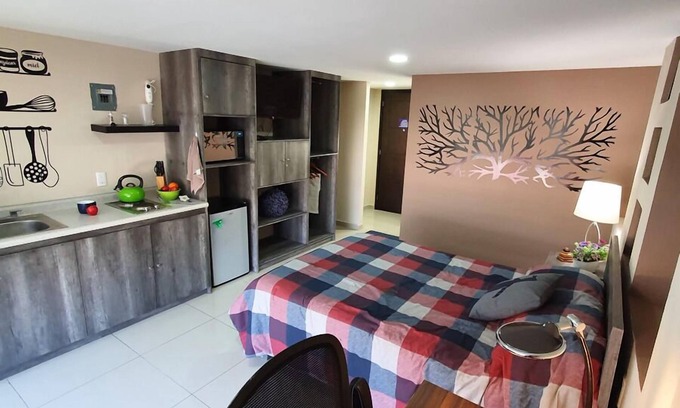 Ciudad Lopez Mateos Apartment | S01 Suite 2 min del TEC Wifi Terraza