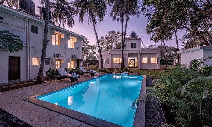 Mandve House | SaffronStays Gaia, Alibaug - pool villa near Mandwa Jetty perfect for large groups