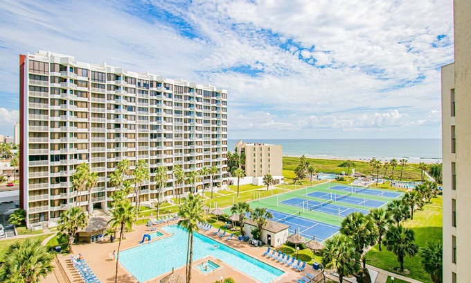 South Padre Island Condo | Saida 2BD/2BA 8th Floor with Ocean Views & Space X Front Row