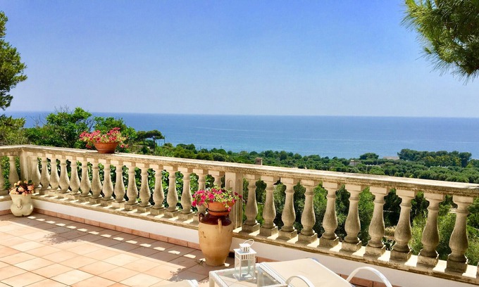 Torre Vado House | Salento. Charming villa with terrace overlooking the sea and surrounded by nature