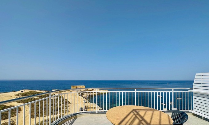 Marsalforn Apartment | Salini Suites Luxury Accommodation with Corner Terrace and Deck Area 501