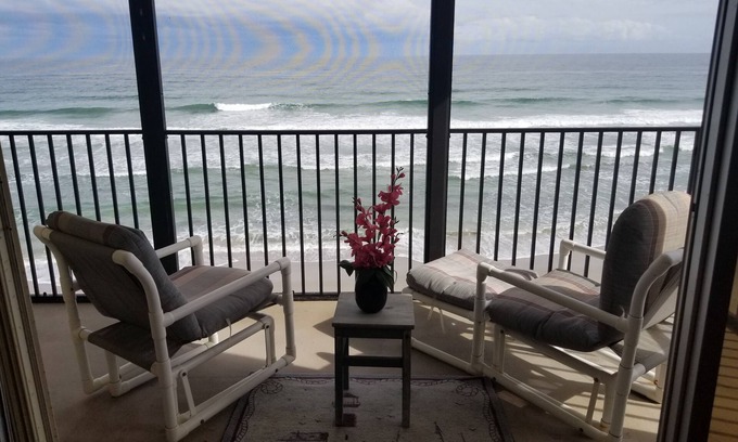South Patrick Shores Condo | Sandpiper Towers- Be at home on the beach!