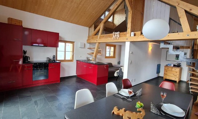 Ftan Apartment | Schönste Ferienwohnung mit Panoramablick in Ftan im Unterengadin