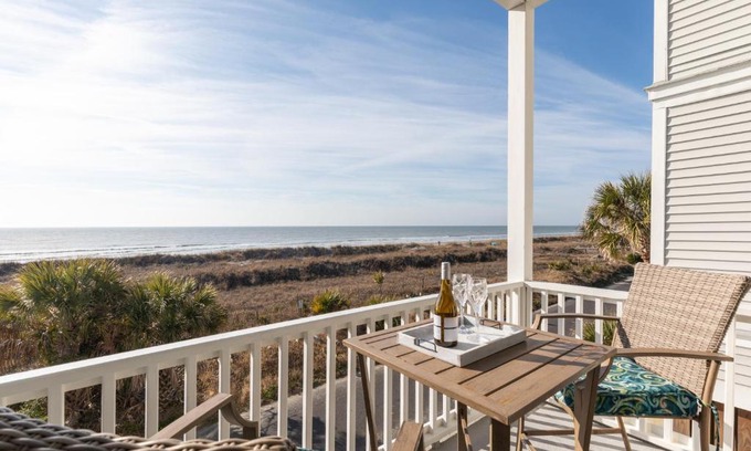 Folly Beach House | Seacoast Villa 2 Ocean View 2 Blocks from Center Street