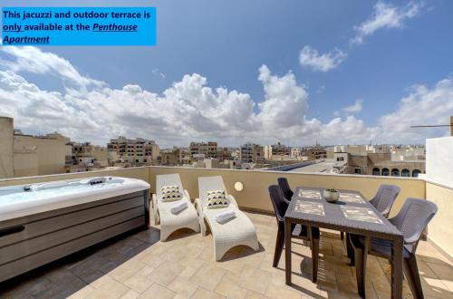 Sliema Apartment | Secluded 3 Bedroom Apartments close to Sliema Promenade