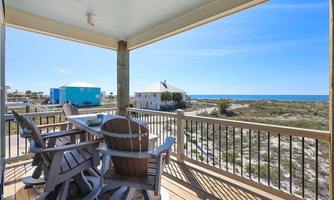 Alabama Gulf Coast House | Serene Gulf-front Retreat in Fort Morgan