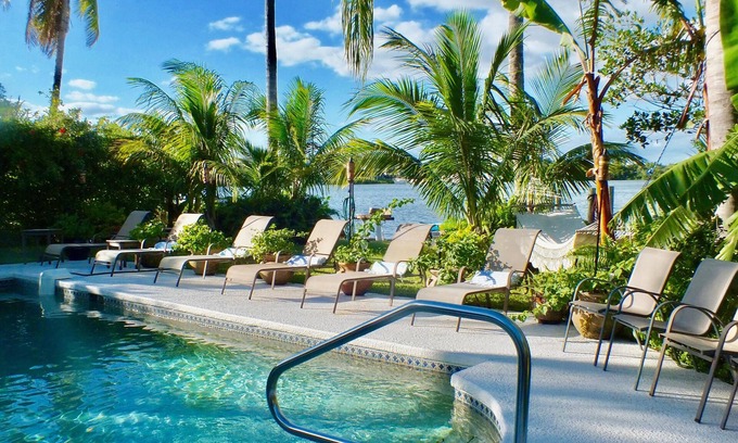 Yacht Club Estates House | Serene old Florida home on Sawfish Bay, kayaks, pool + hot tub, SEPT DEALS!