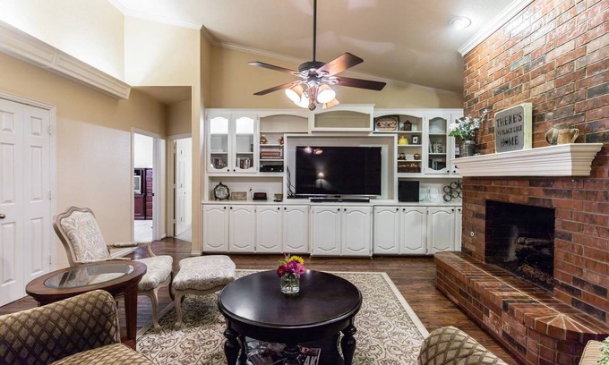 Coppell House | Shady Ranch home, quiet area, family friendly with pool.