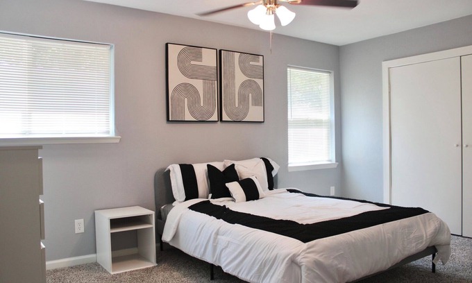 Balch Springs House | Shared Space. Offering master bedroom with private bathroom for booking.