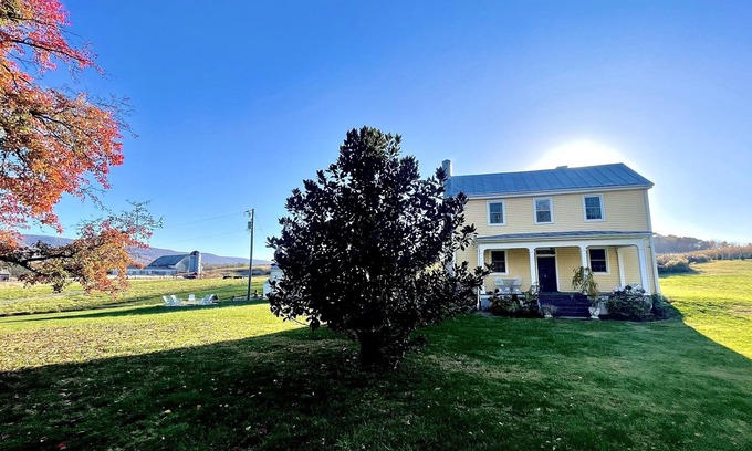 Edinburg Other | Shenandoah Farmhouse on the River with Sweeping Mountain Views. Pet Friendly.
