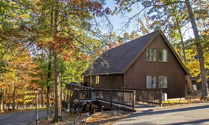 Keezletown House | Ski Slope Views, Fireplace, Game Room & Loft Retreat