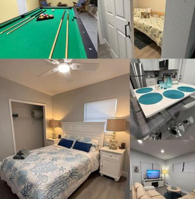 Cocoa Beach House | Sleeps 8 1k 2Q 1T w pool hockey ping-pong