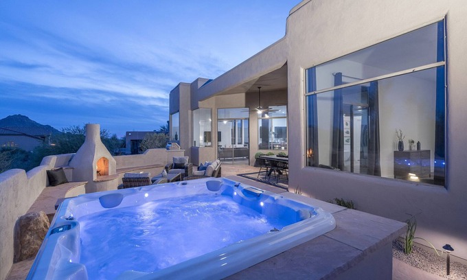 Pinnacle Foothills House | Sonoran Desert Escape Hot Tub, Saguaros & Stunning McDowell Mountain Views