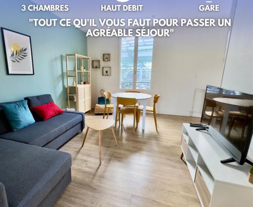 Amiens Apartment | Spacieux Appartement 3 chambres Au Pied De La Gare