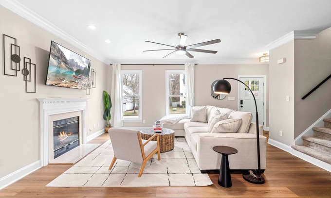 Northeast Raleigh House | Spacious 3BR with King Beds & Personal TVs in Raleigh!