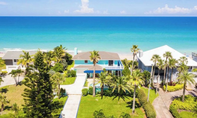 Floridana Beach House | Spacious Beachfront Pool Home in charming Melbourne Beach