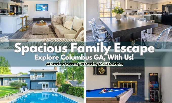 Fortson House | Spacious Family Escape | 4Br | Private Pool | Games