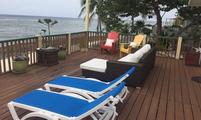 North Side Cottage | SPACIOUS OCEAN FRONT PROPERTY-RUM POINT DRIVE w/Private Beach. Pet Friendly.
