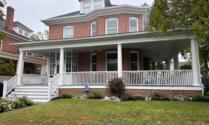 Cape Charles House | Spacious restored 1914 historic home steps from the beach.