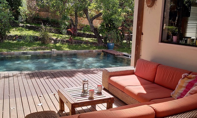 Ravine des Cabris House | Spacious villa, heated pool not overlooked, Creole garden