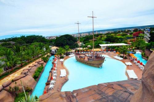 Prive das Caldas Apartment | Spazzio Diroma entrada Gratis Acqua Park 04 Pessoas