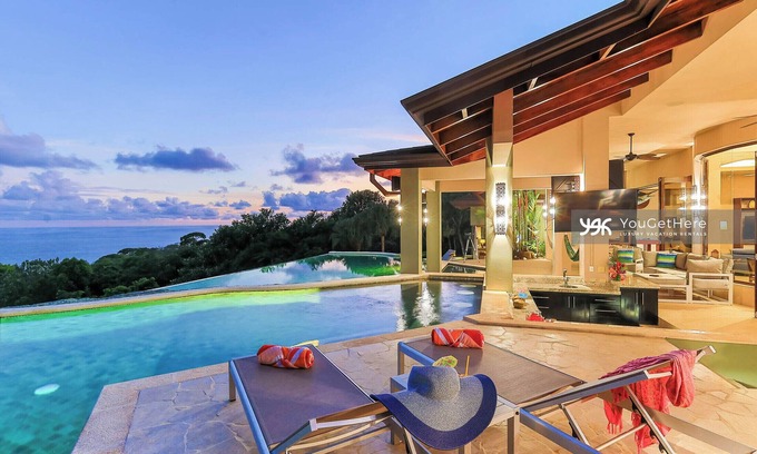 Dominical House | Spectacular Ocean Views! 3 Pools, Swim Up Bar, Luxury Living in The Tropics
