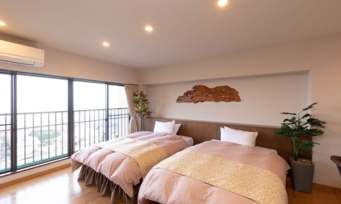 Beppu Hotel | Stay without meals 4F Twin room with openair hot spring bath nonsmoking/Beppu Ōita