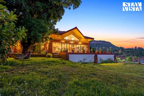 Wadgaon Villa | StayVista at Three Shores with Lake View & Alfresco Dining