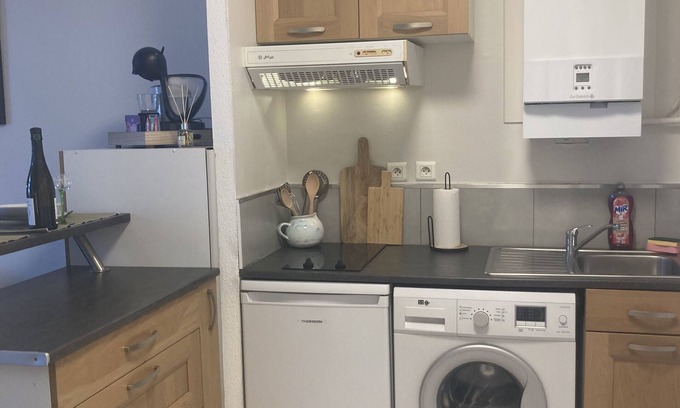 Guebwiller Apartment | Studio Équipé au Centre de Guebwiller, au Pied des Vosges, sur la Route des Vins