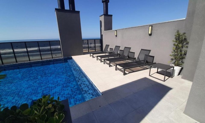 Matinhos Apartment | Studio 110 Maravilhoso Vista Mar Piscina Aquecida