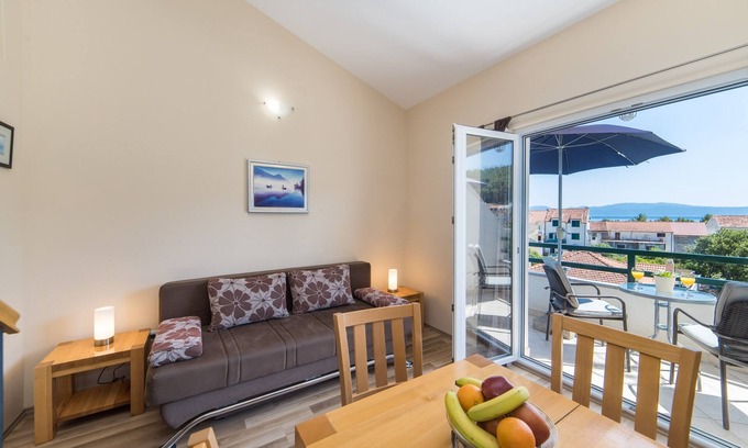 Drvenik Apartment | Studio flat with balcony and sea view Drvenik Donja vala, Makarska (AS-9654-a)