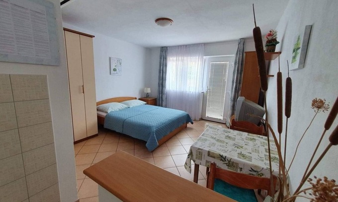 Salatic Apartment | Studio Matea for 2 persons, quiet location, WLAN, air conditioning, barbecue