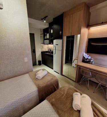Paraiso Apartment | Studio próximo da Av Paulista com opção para 2 camas solteiro