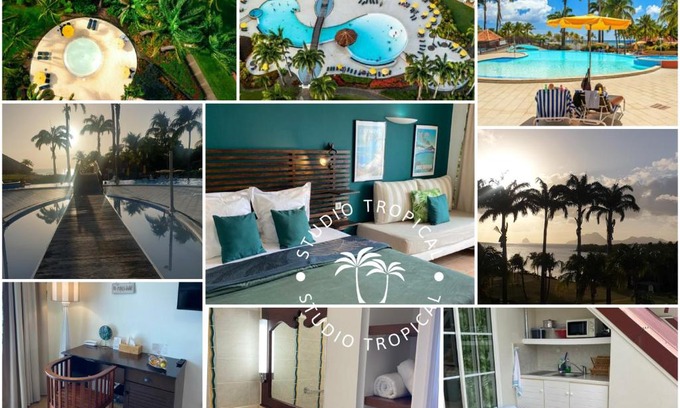 Tartane Apartment | Studio Tropical avec vue mer dans une résidence hôtelière