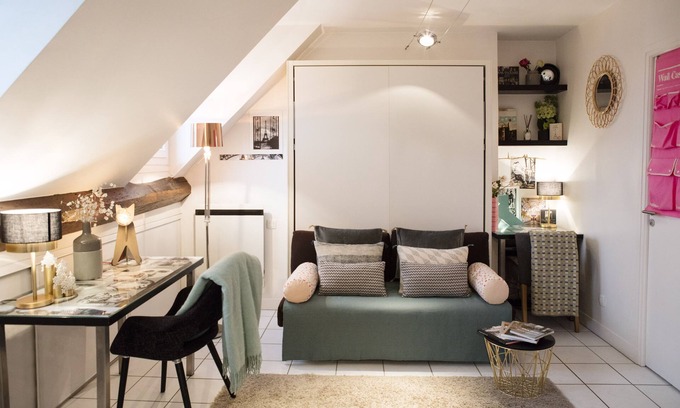 Les Halles Apartment | Studio With a Nice View of Paris - Luxury Building in the Heart of the Marais